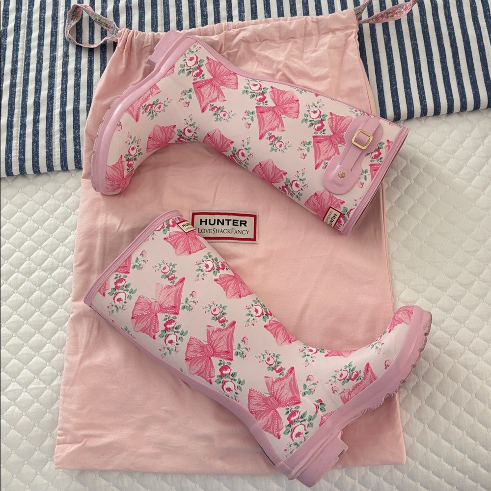 Love Shack Fancy HUNTER original Boots Youth 5 with dust bag